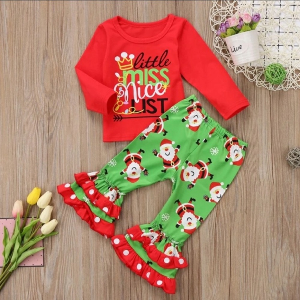 LONG SLEEVE BOUTIQUE RUFFLE SET